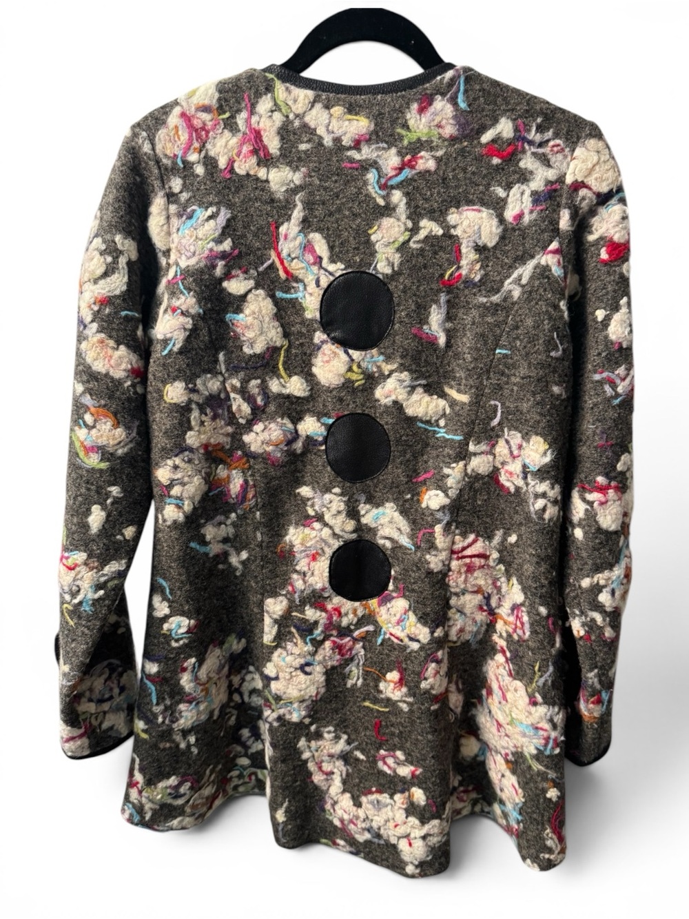 One-of-a-Kind Handmade Wool Art Jacket/ Project Runway/Marla Duran/M